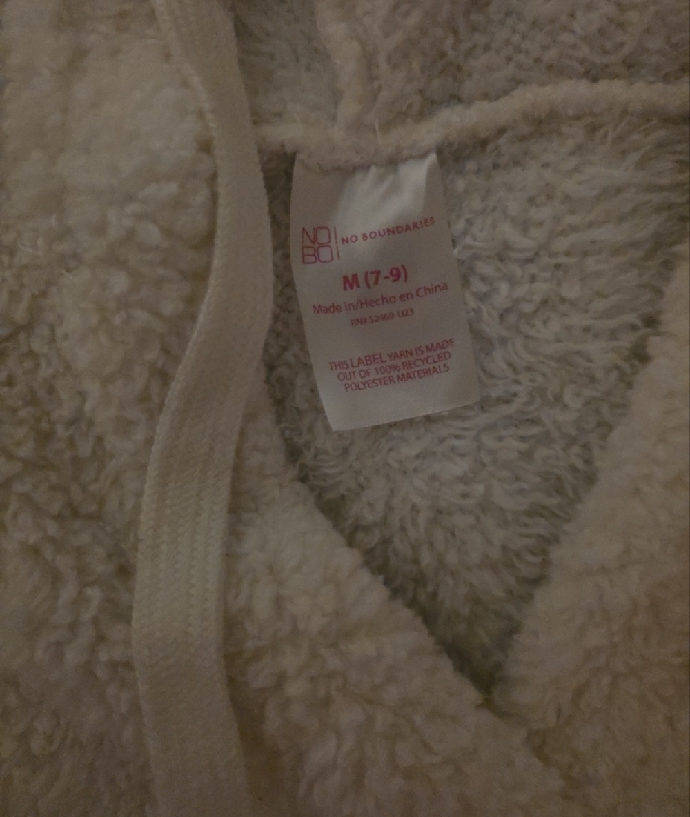 Cozy Cream Hooded Womens Pajama Set - Soft Sherpa Top & Shorts - Picture 2 of 16